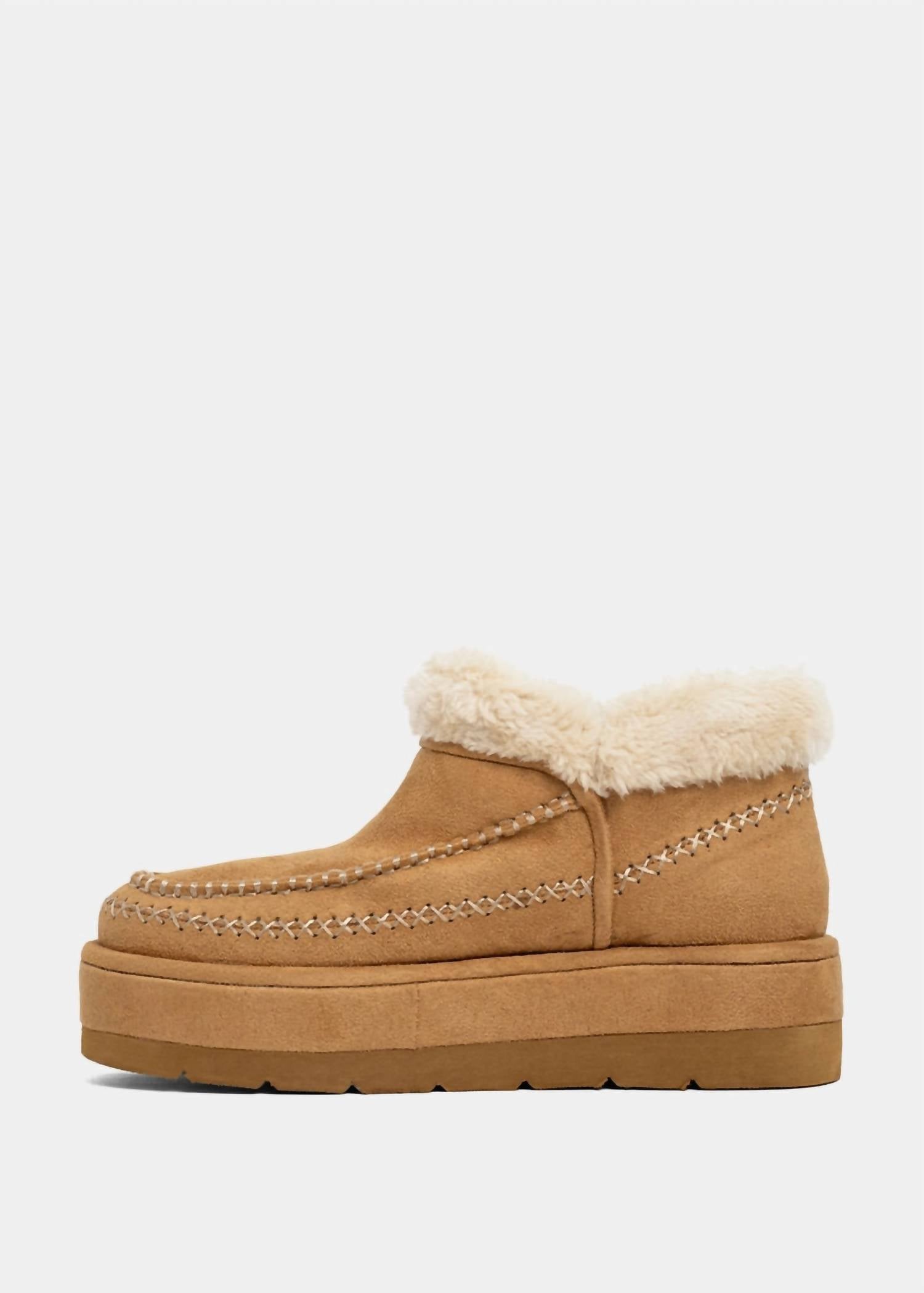 Shu Shop - Women's Ulla Faux Fur Lined Platform Booties