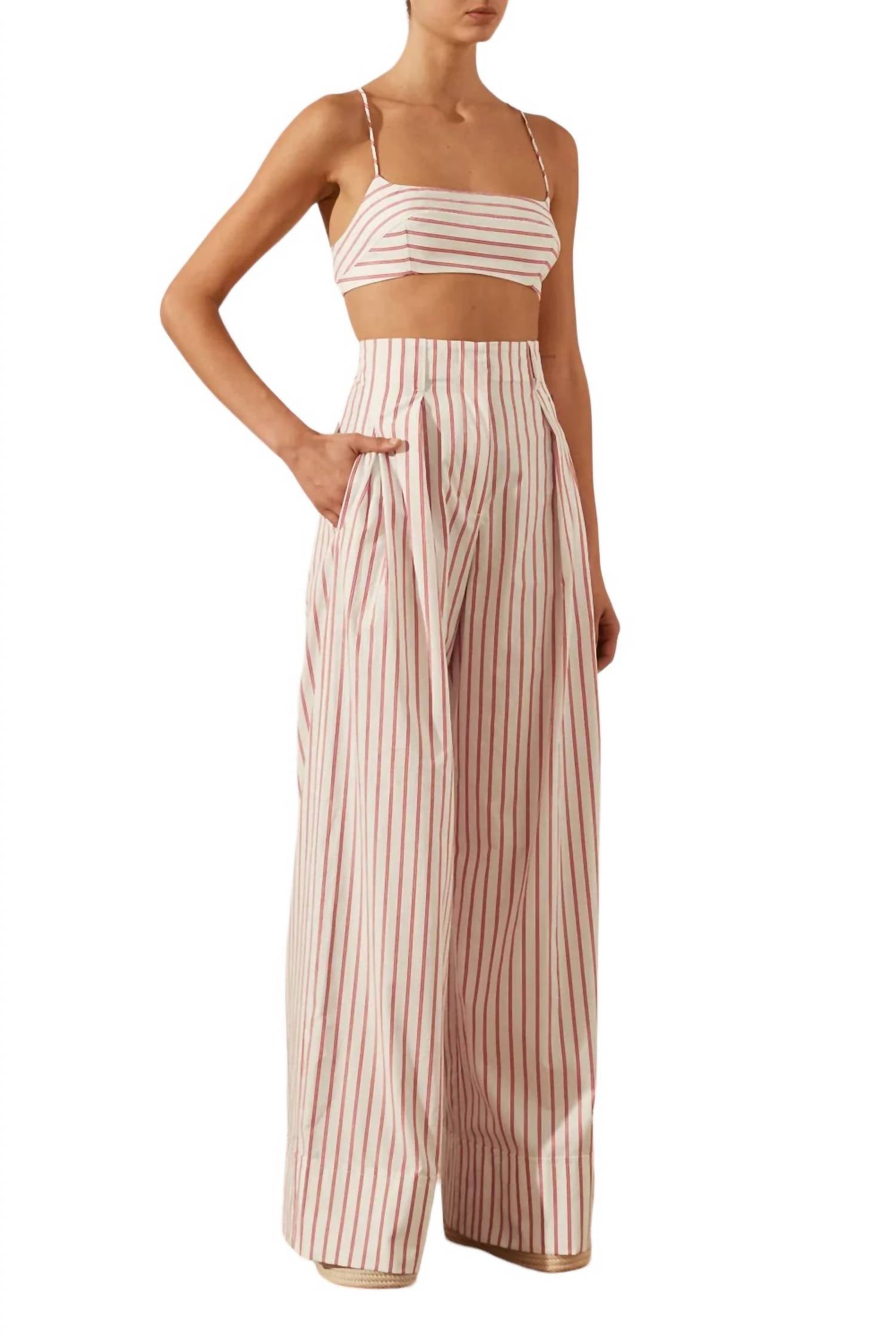 Shona Joy - RIBIERO HIGH WAISTED RELAXED PANTS