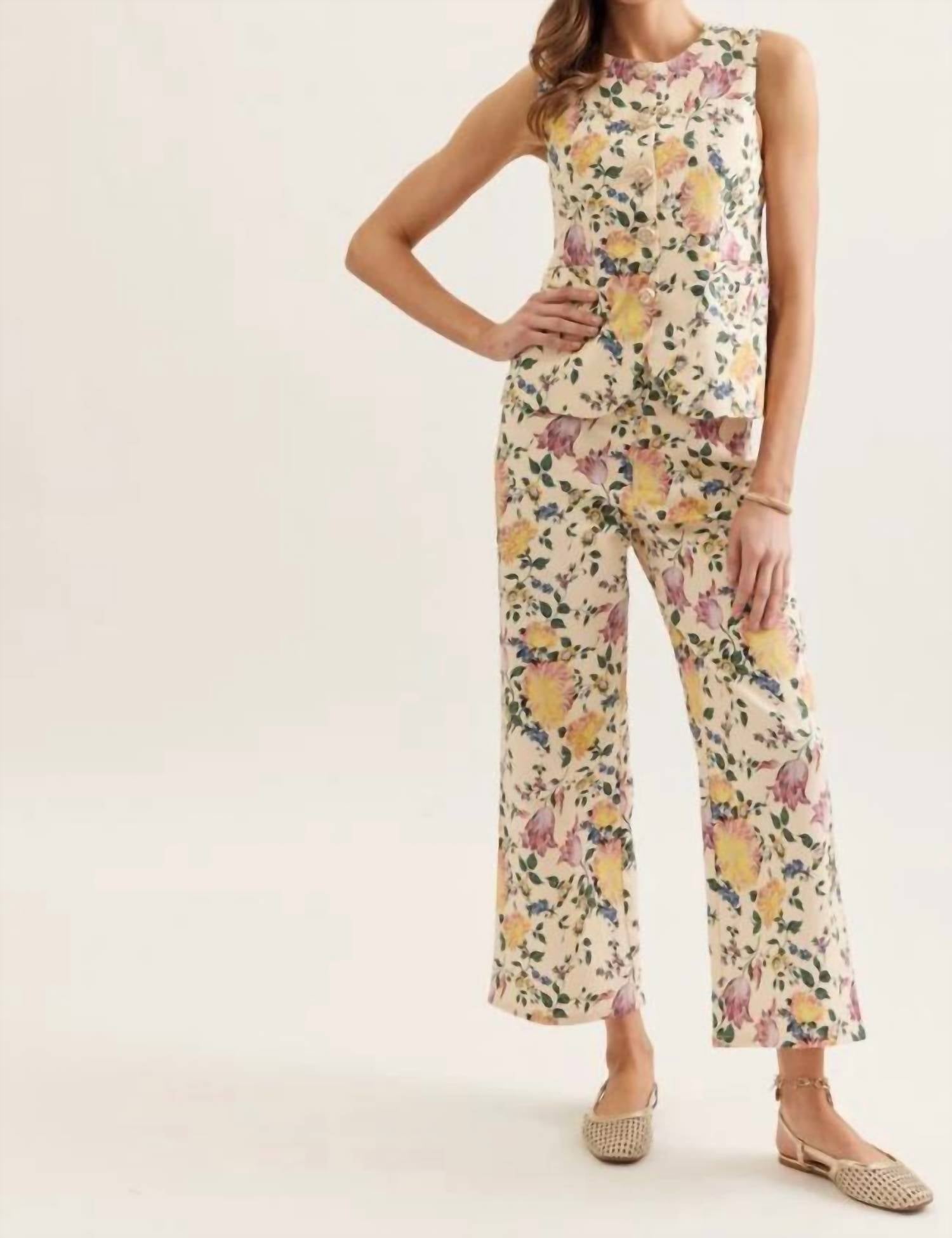 Entro - Emma Floral Print Top