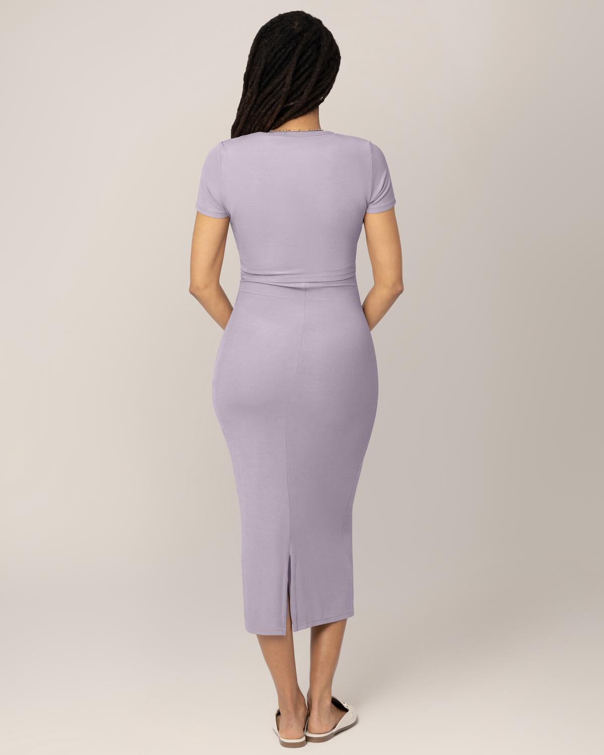 Kindred Bravely - Ribbed Bamboo 2-in-1 Maternity & Nursing Dress