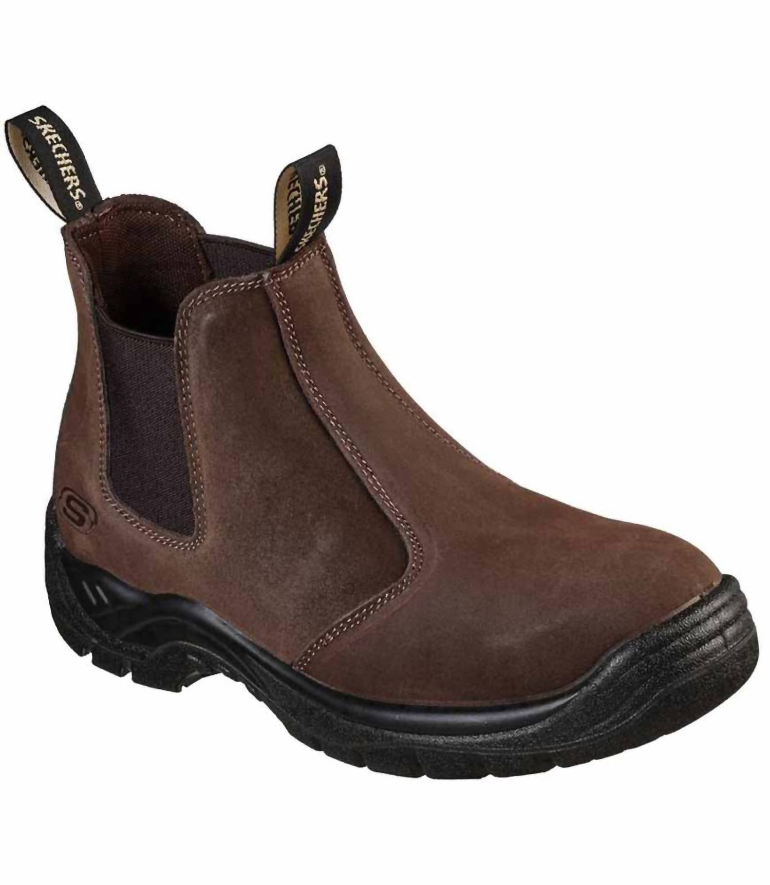 Skechers Men's Tapter Boot in brown - men's boots - detail view