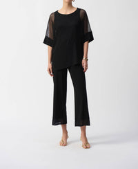 Joseph Ribkoff - Sheer Flutter Sleeve Top