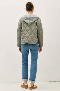 Be Cool - Women's Quilted Button Up Coat