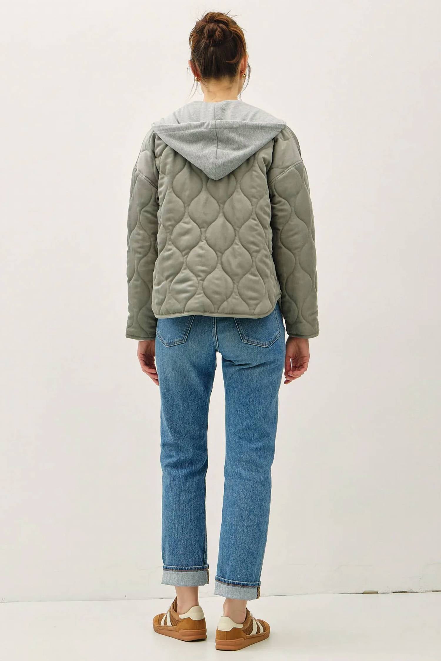 Be Cool - Women's Quilted Button Up Coat
