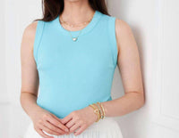 Karen Kane - Ribbed Crewneck Tank