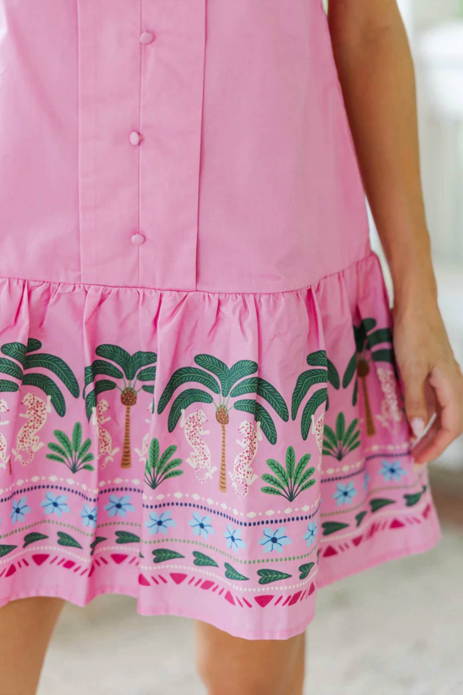 Tcec - Talia Tropical Hem Mini Dress