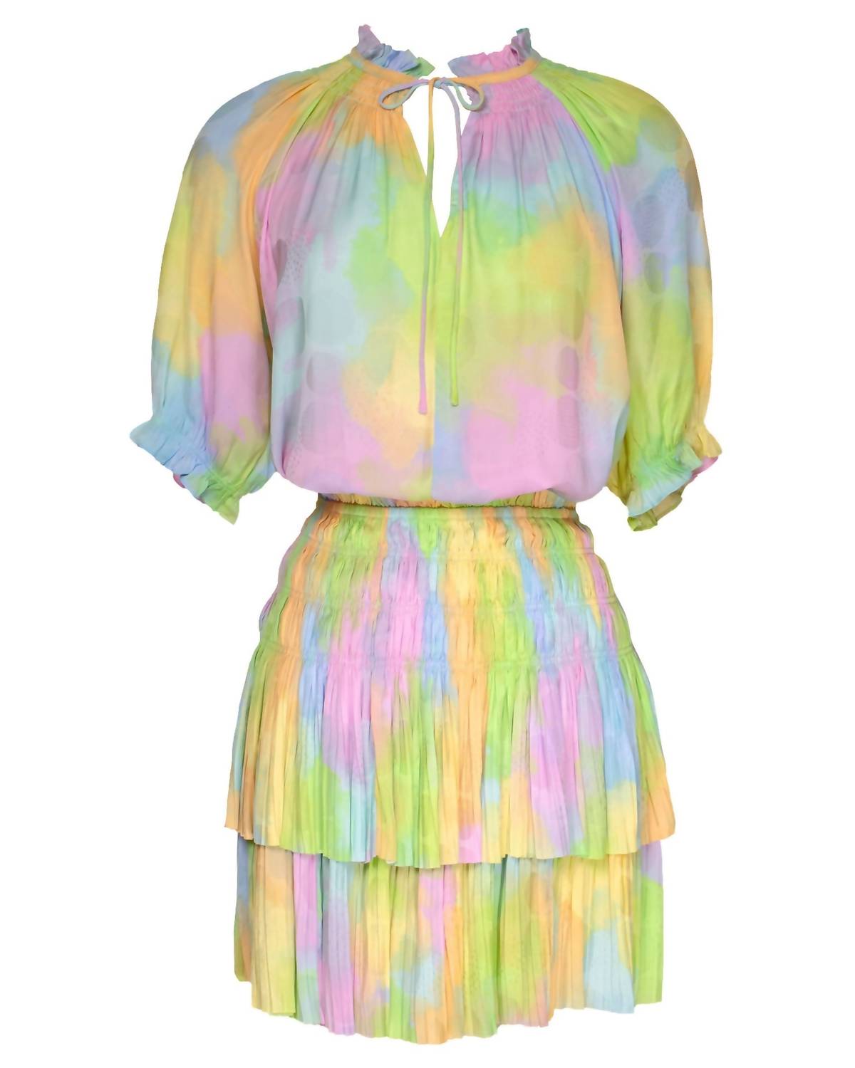 Current Air - Women's Cotton Candy Pleated Mini Skirt