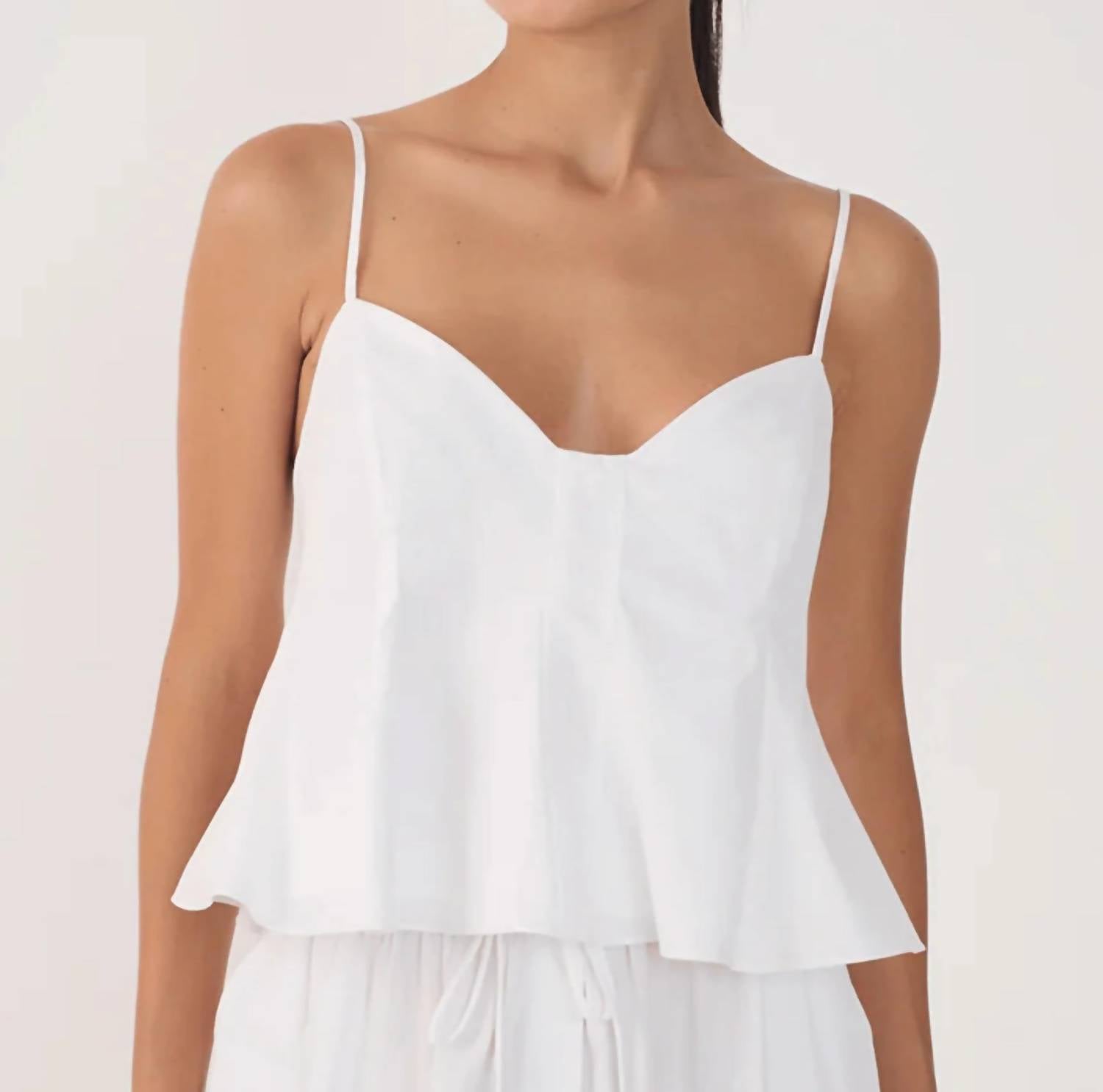 Dress To - V Neck Sleeveless Peplum Top