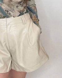 Entro - Fox Leather Shorts