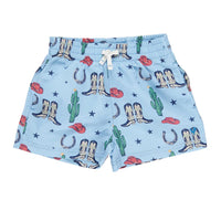 Pink Chicken - Boy's Tiny Rodeo Pull-on Swim Trunks