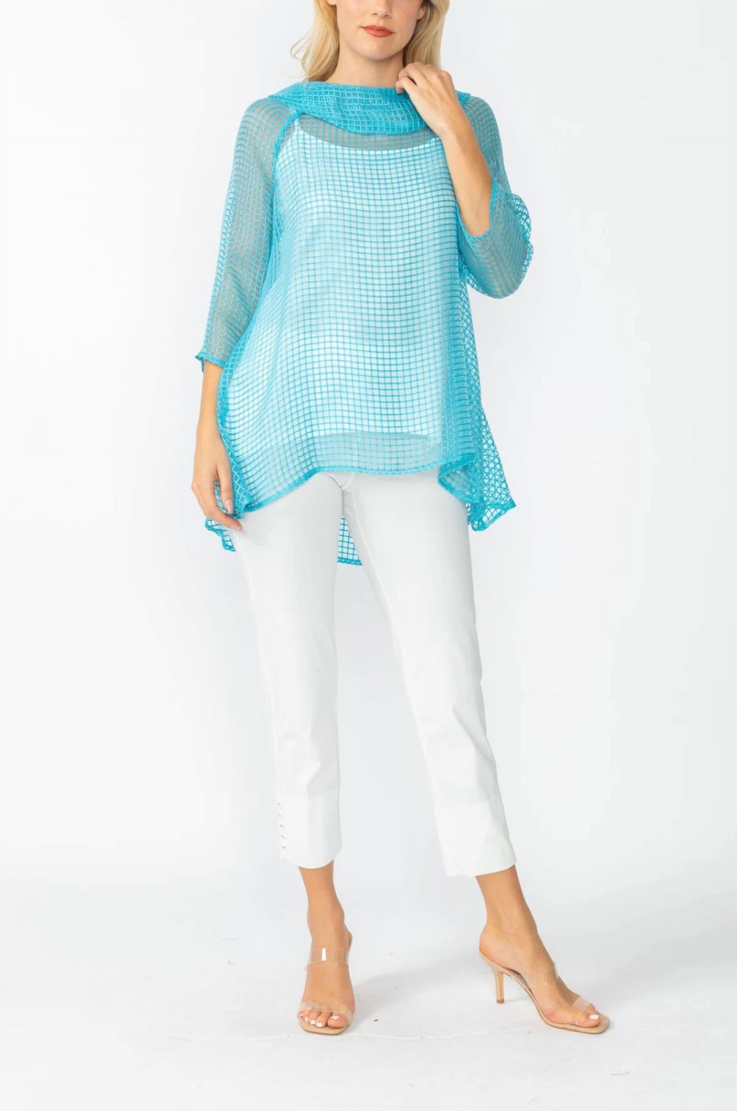 Ic Collection - Cowl Neck Tunic Top