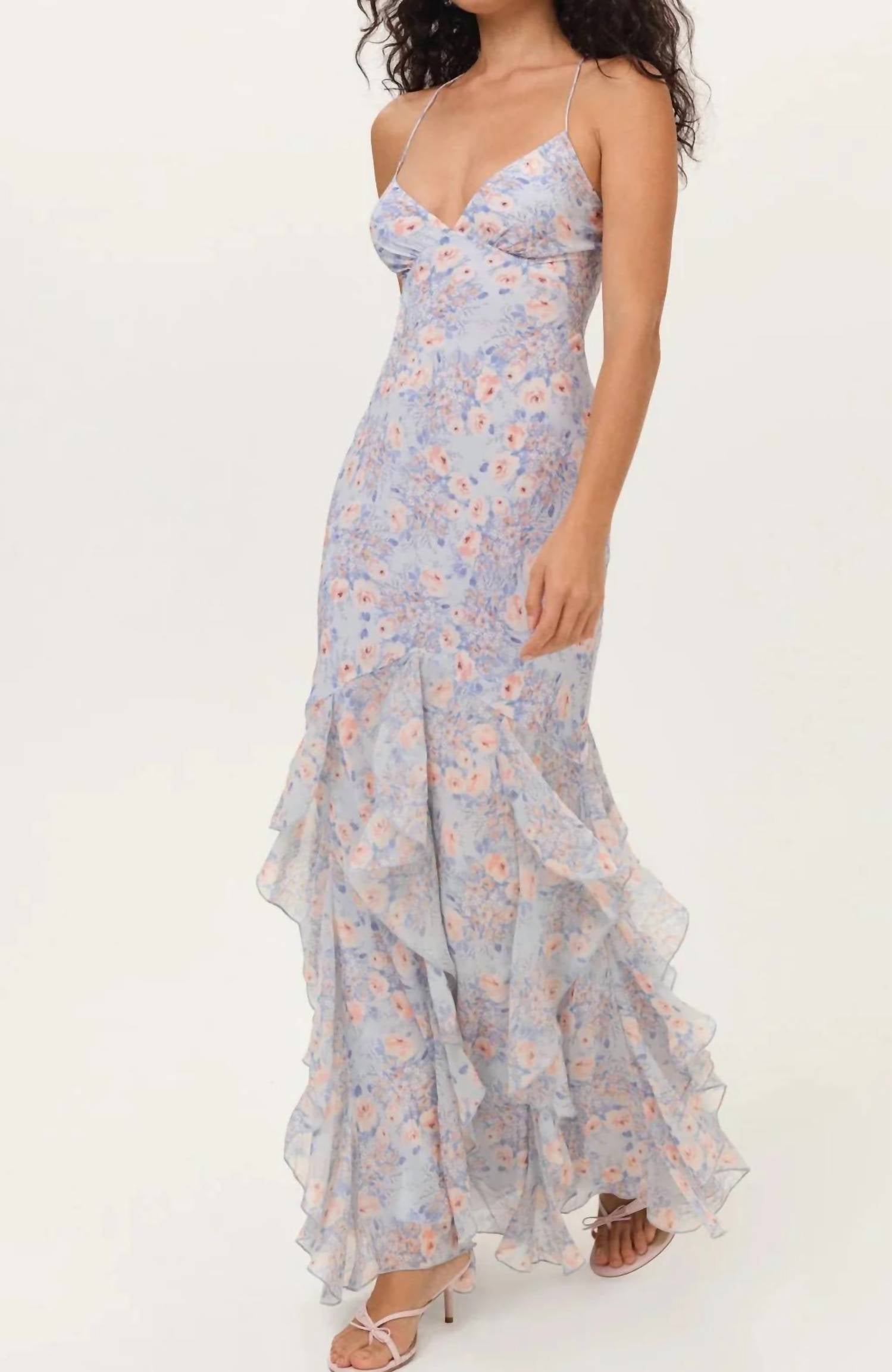 For Love & Lemons - Elea Floral Maxi Dress