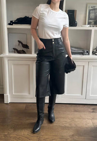 Berenice - Pulia Faux Leather Culotte