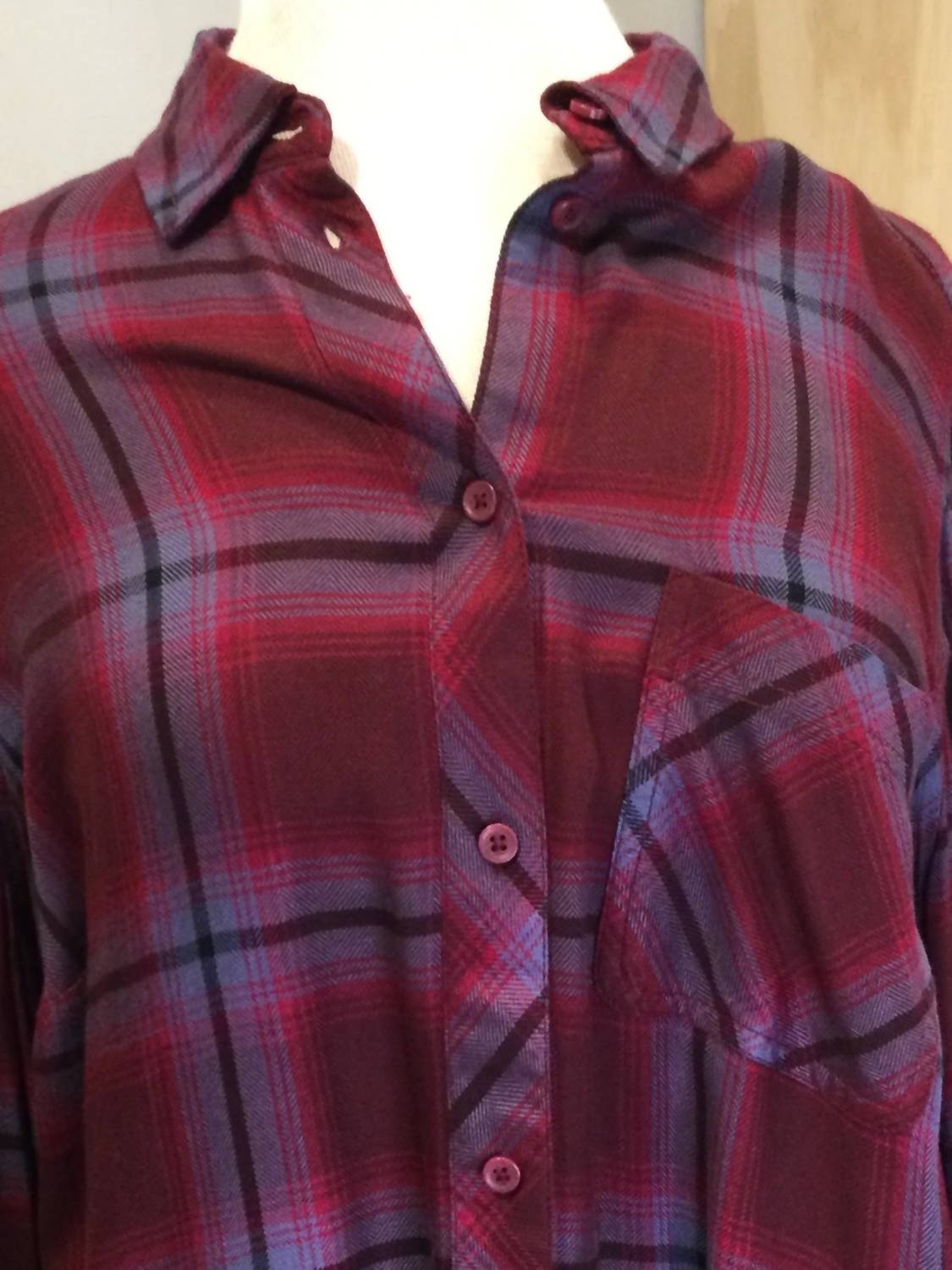 Beachlunchlounge - Women's Charley Plaid Button Down Shirt