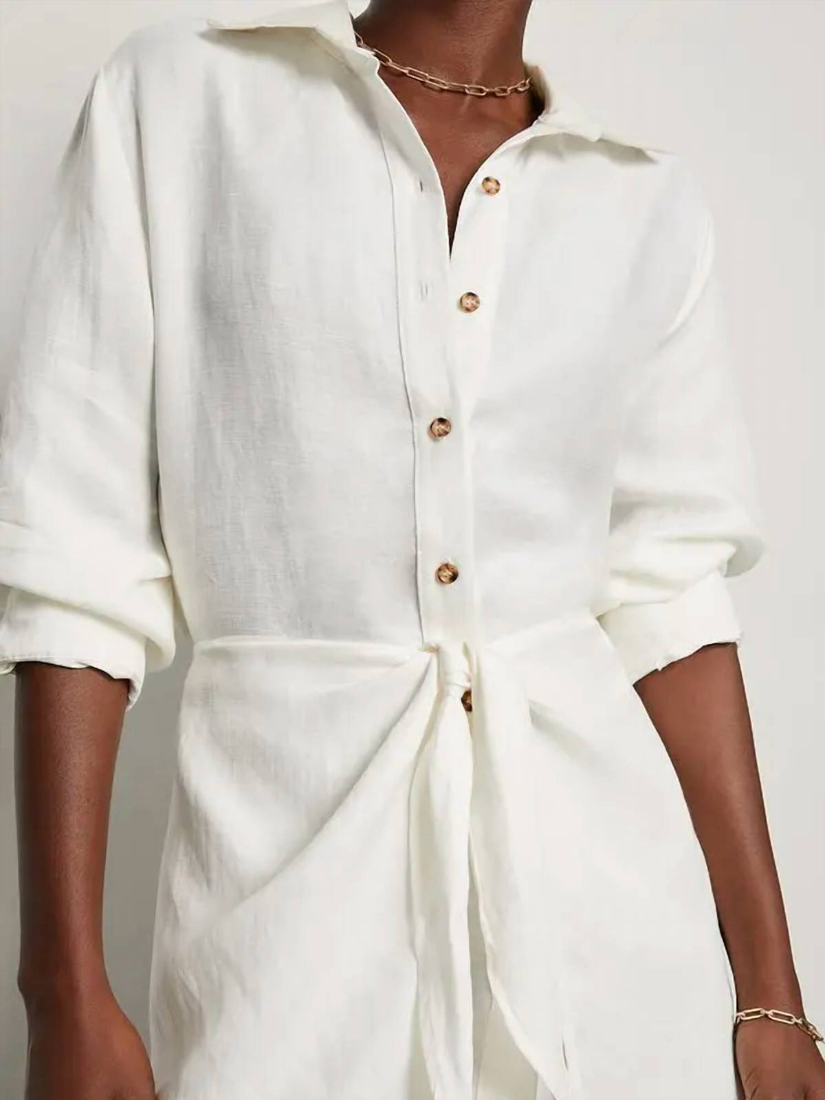 Anemos - L.a. Button Down Mini Wrap Dress