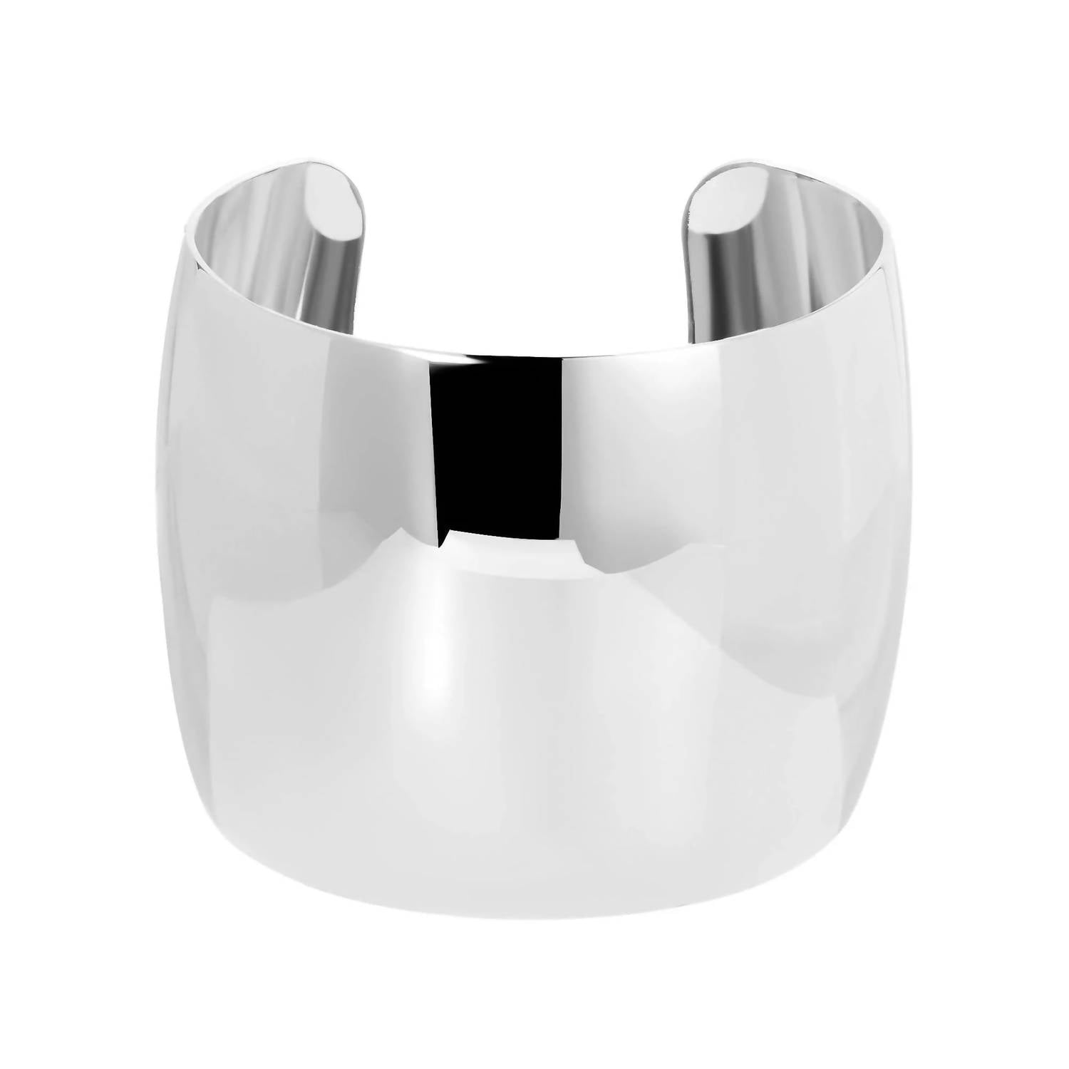 Eklexic - Women's 2 Inch Xl Domed Cuff Bracelet
