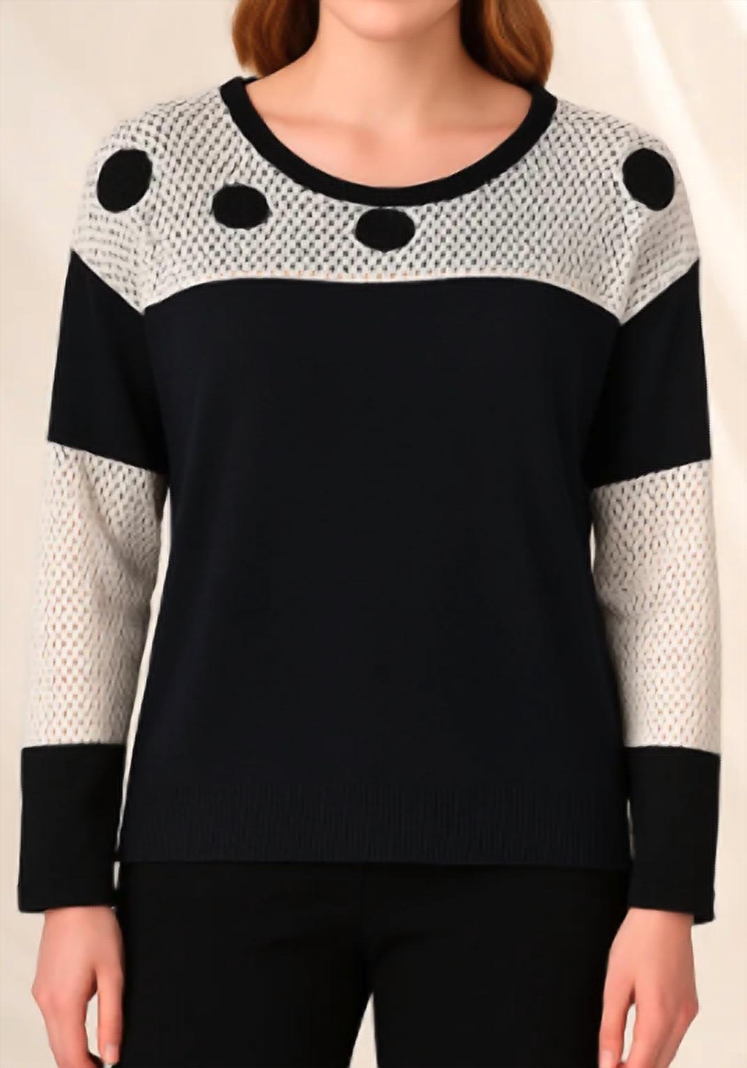 Angel Apparel - Polka Dot Scoop Neck Top