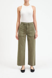 Daze - Pleaser Patch Pocket Ankle Wide Leg Pant