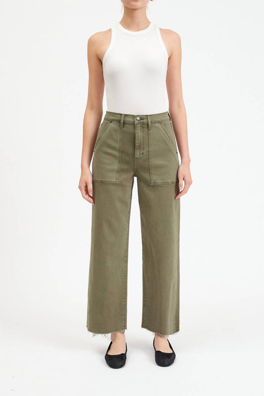 Daze - Pleaser Patch Pocket Ankle Wide Leg Pant