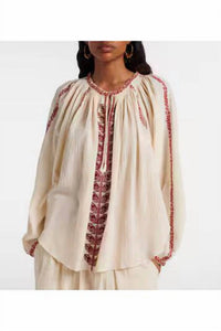 Isabel Marant - Lena Cotton Gauze Blouse