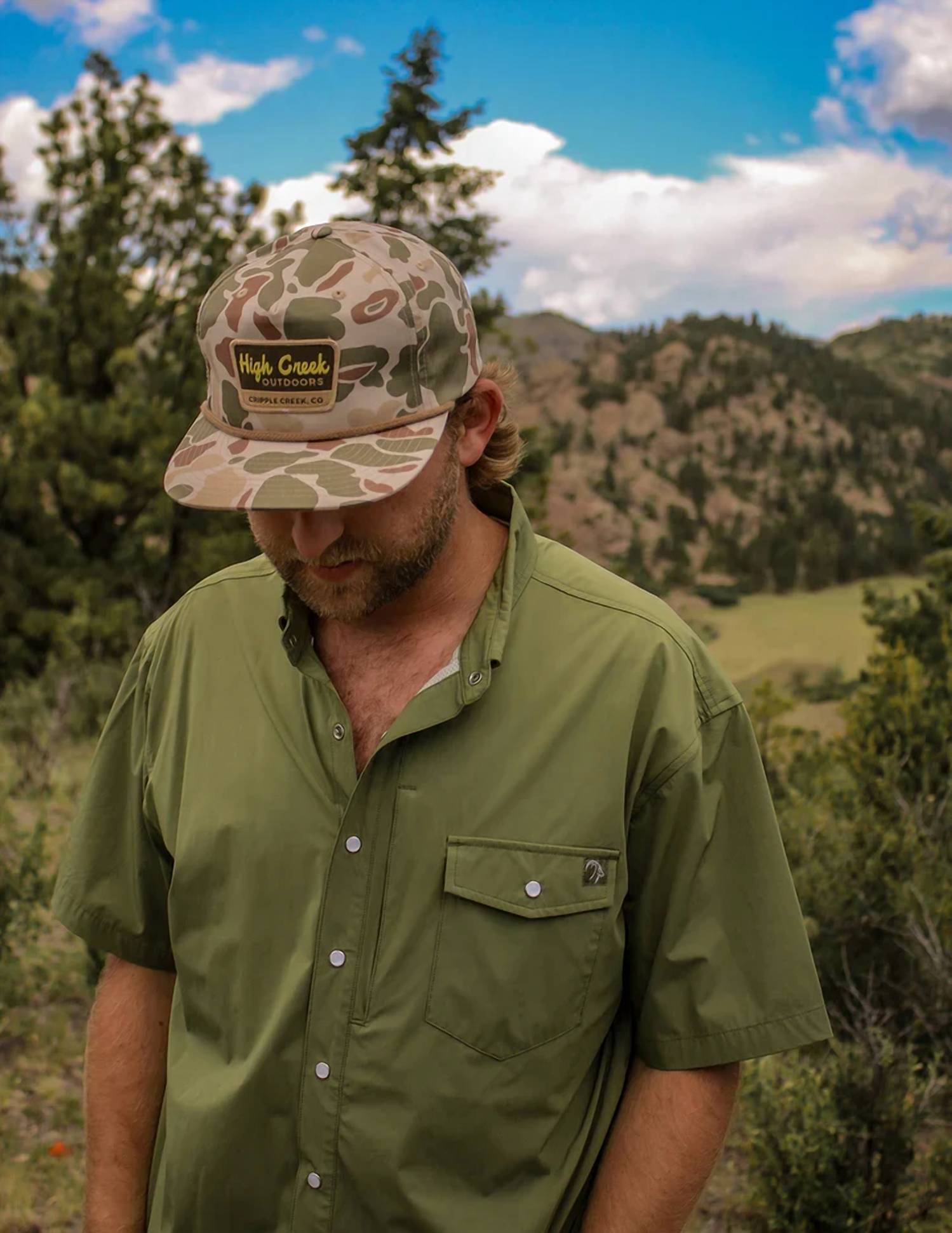 High Creek Outdoors - Men's Pearl Snap Button-up Shirt