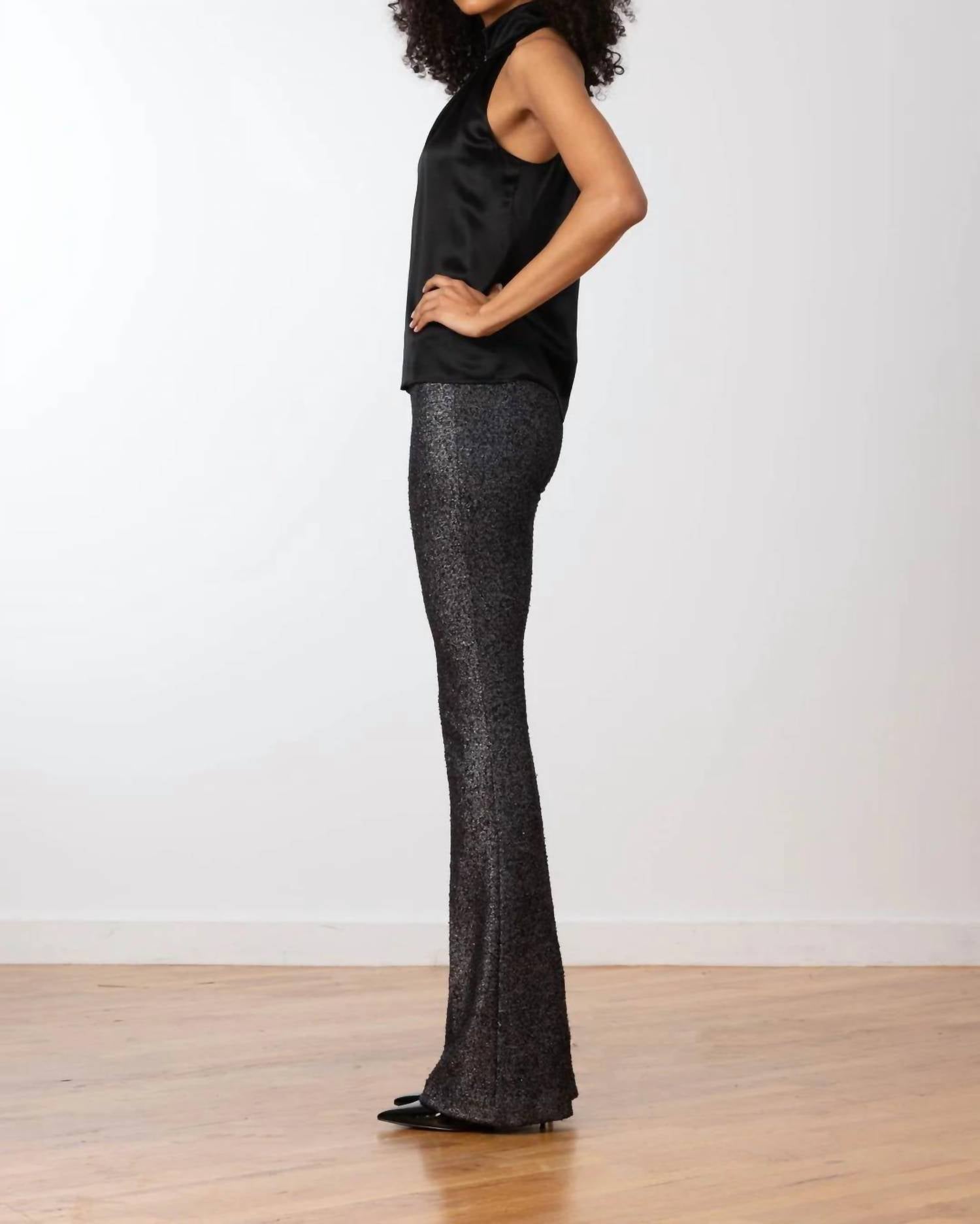 Avenue Montaigne Bellini Pant in platinum - women's pants - detail view