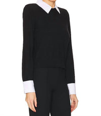 L'Agence - April Poplin Collar Pullover