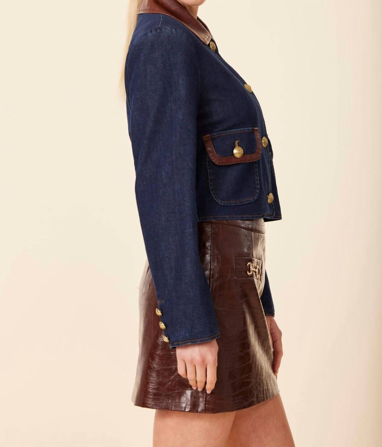 Dolce Cabo - Vegan Leather Trim Jacket