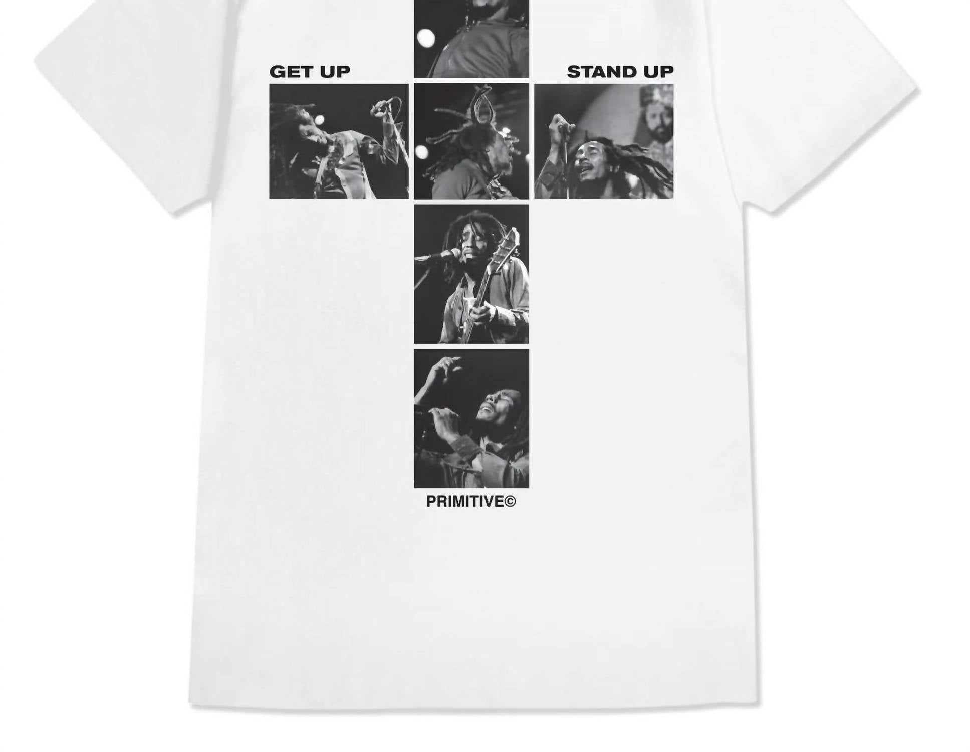 Primitive Men's King Short Sleeve T-shirt in white - men's t-shirt - detail view