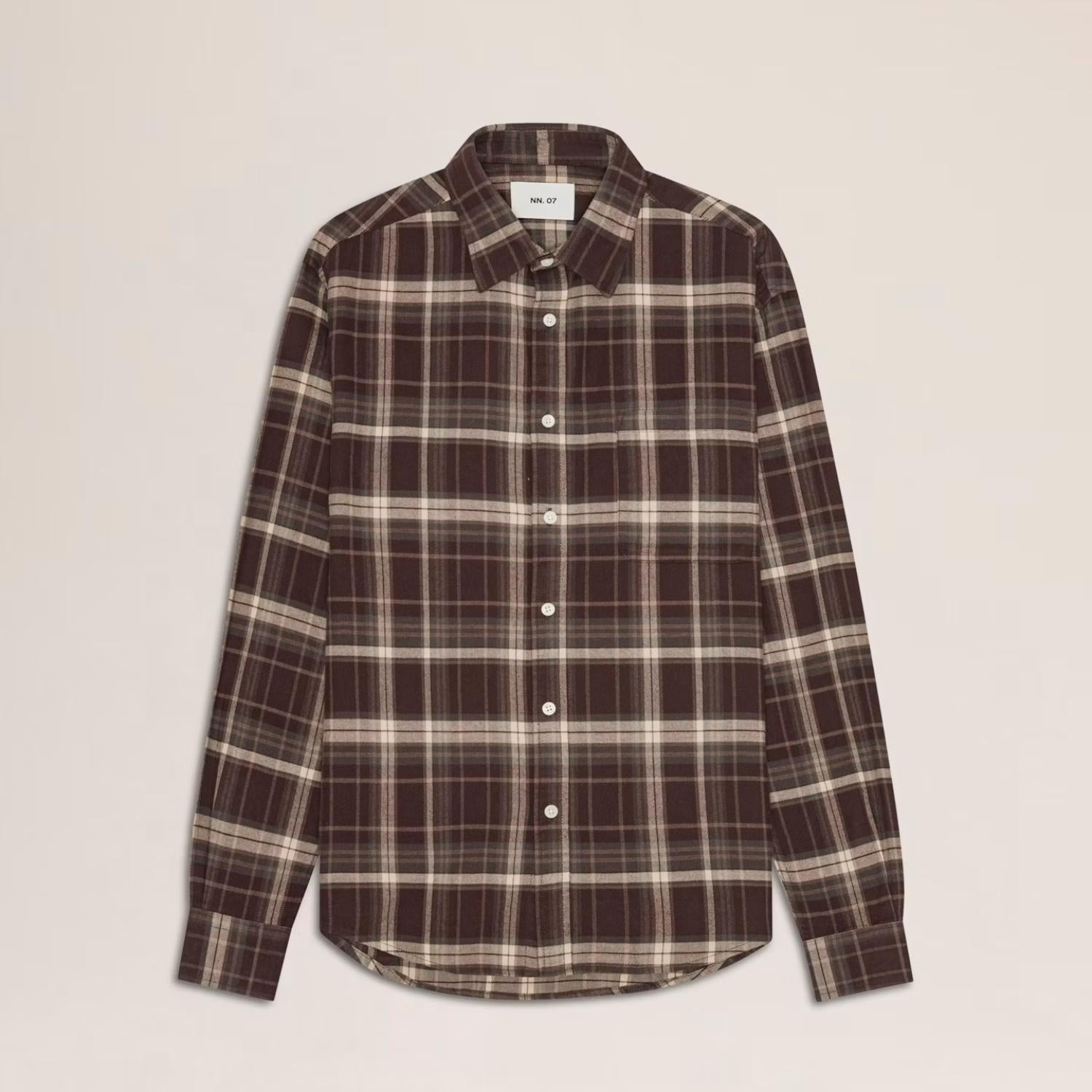Nn07 - Deon Long Sleeve Flannel Shirt