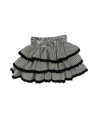 Flowers By Zoe - Girl's Gingham Eyelet Ruffle Skirt