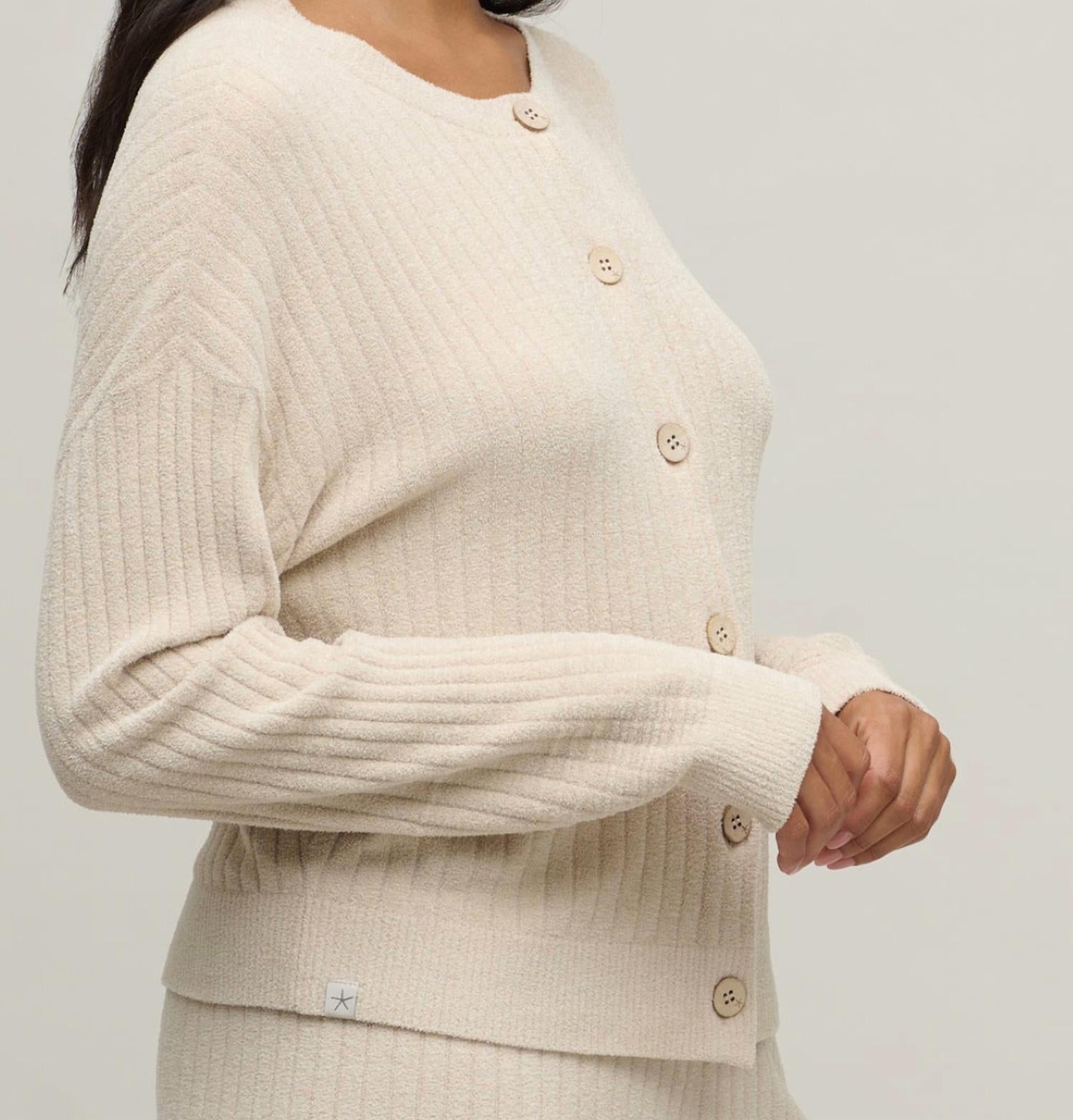 Barefoot Dreams - Textured Rib Cardigan