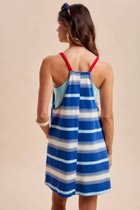 Anniewear - Multi Striped Terry Romper
