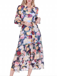 Joy Joy - Split Neck Maxi Dress