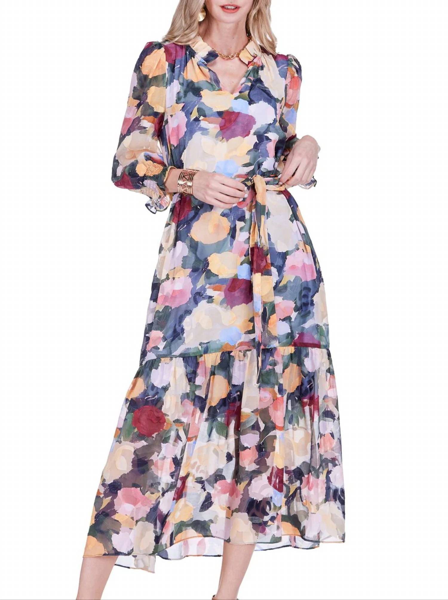Joy Joy - Split Neck Maxi Dress