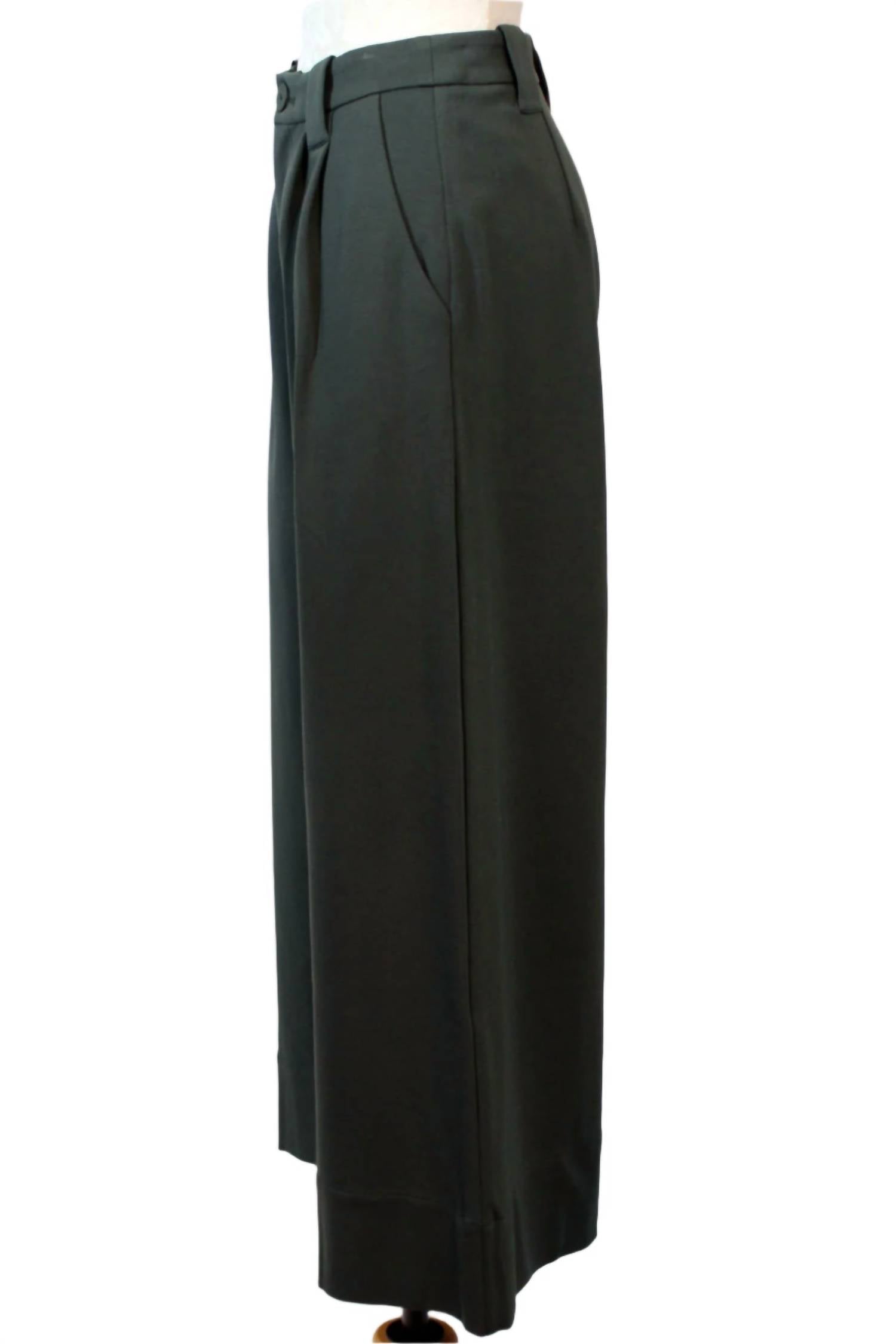 SKFK Nia Trouser in dark green - women's pants - view 5