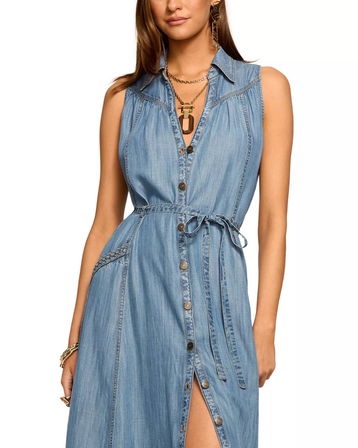 Ramy Brook - Clover Sleeveless Shirt Dress