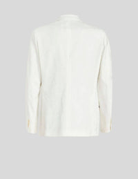 ETRO Men's Tonal Paisley Jacquard Jacket in white - men's jacket - detail view