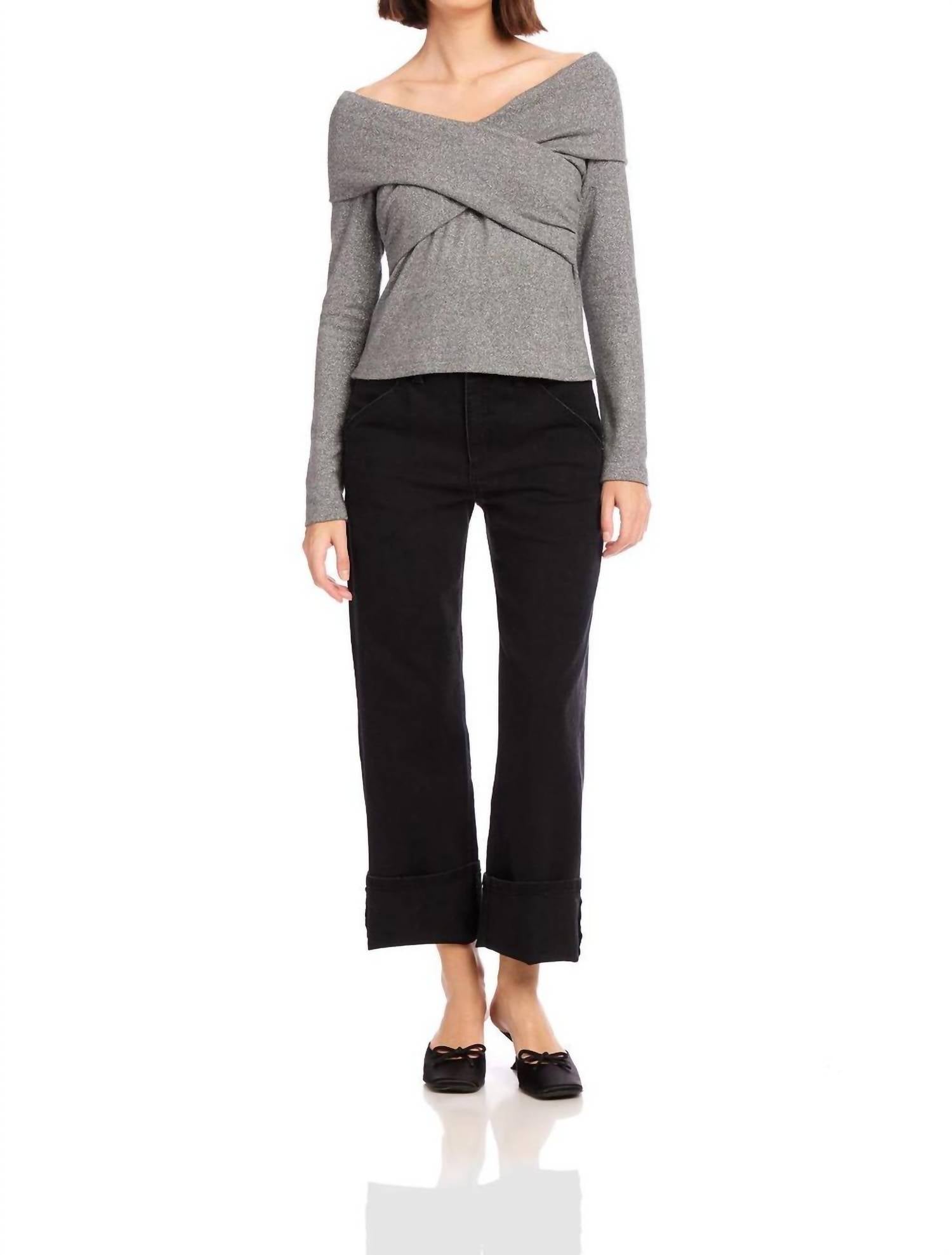 Fifteen Twenty - Lana Crossover Drape Top