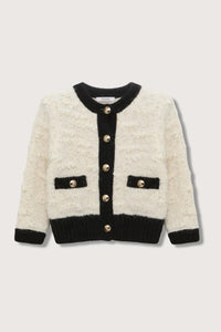 DOROTHEE SCHUMACHER Delightful Sparkle Cardigan in cream - women's cardigan - alternate view