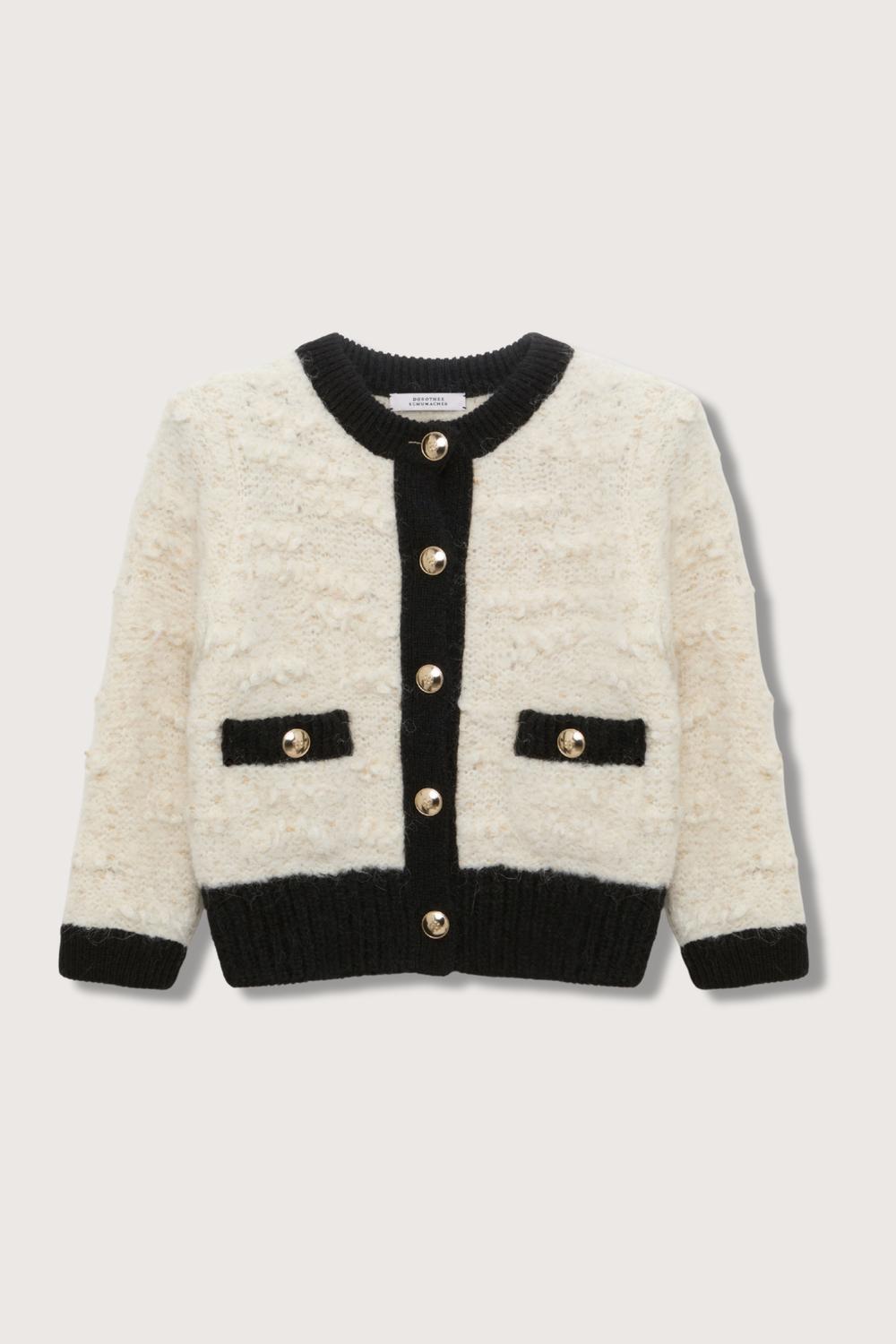 DOROTHEE SCHUMACHER Delightful Sparkle Cardigan in cream - women's cardigan - alternate view