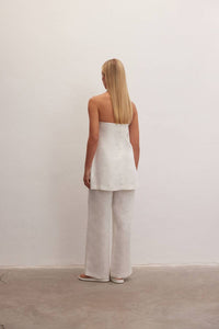 Le Cle - Essence Linen Strapless Top