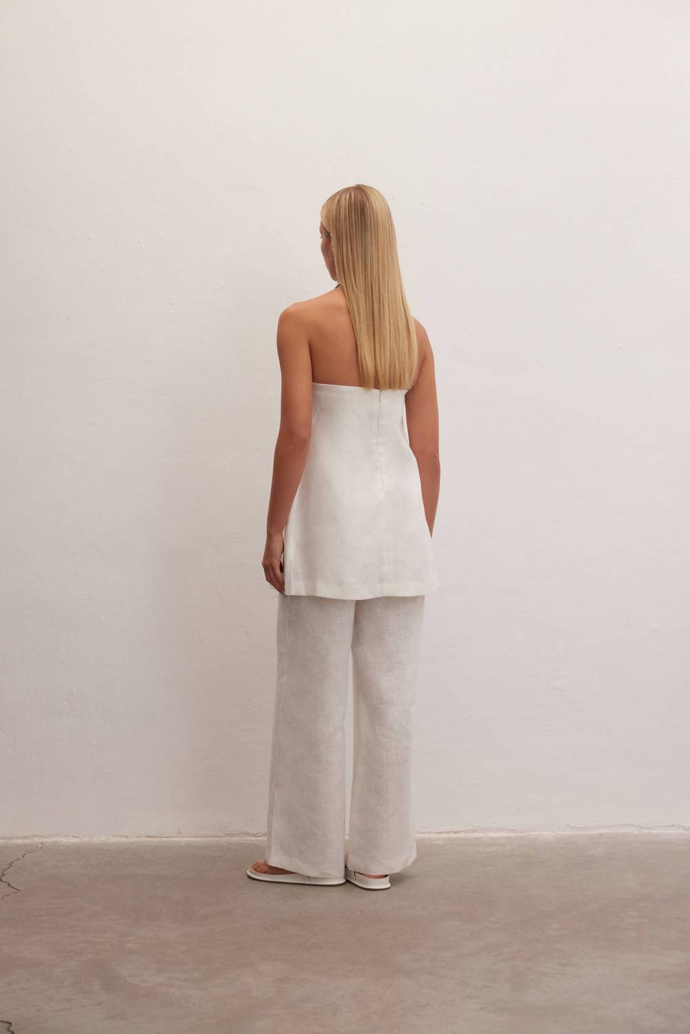 Le Cle - Essence Linen Strapless Top