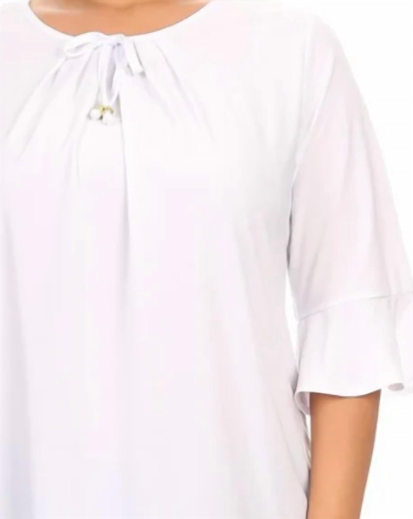 Peek-A-Boom - Women's Ruffle Top