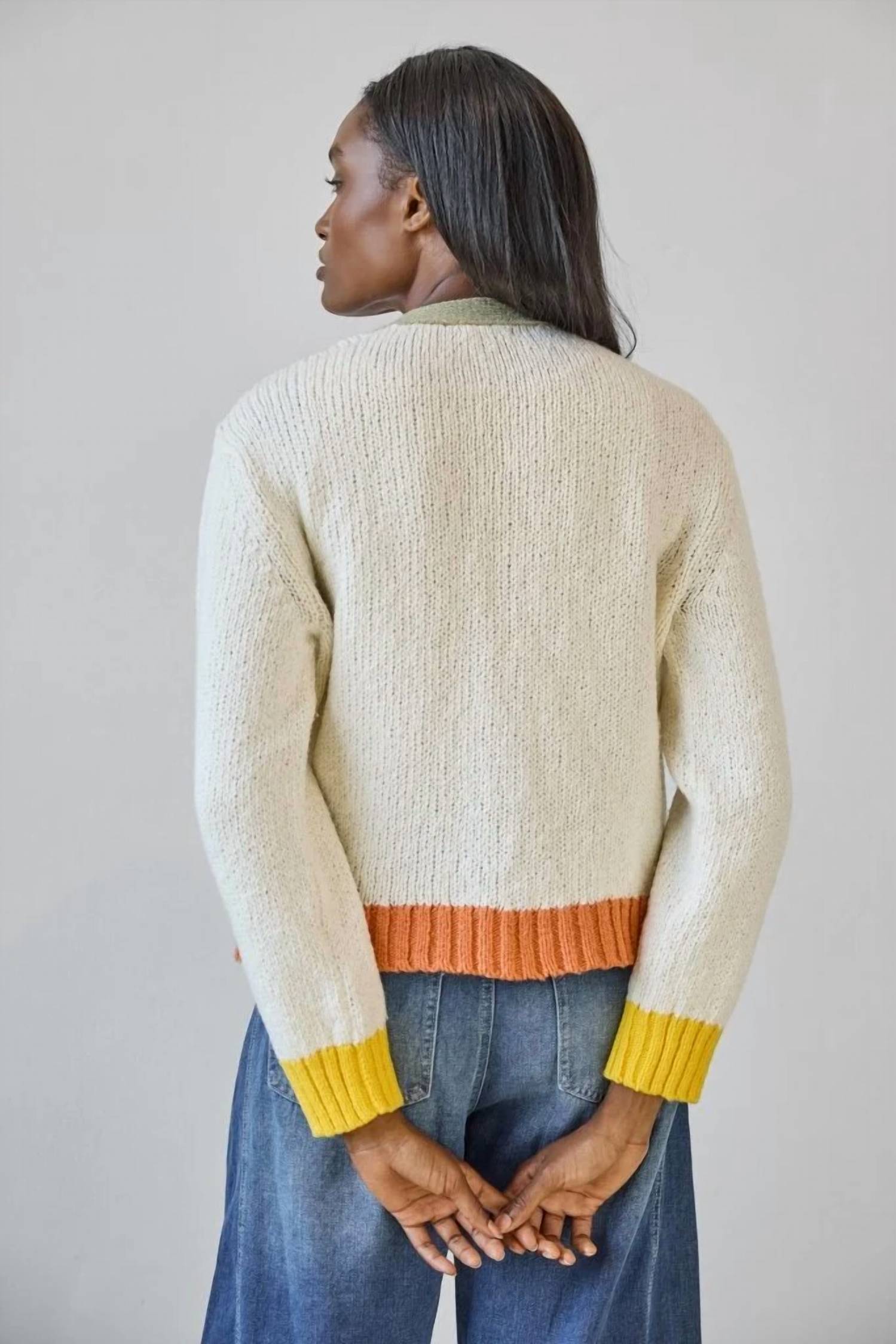 Lilla P - Contrast Trim Cardigan