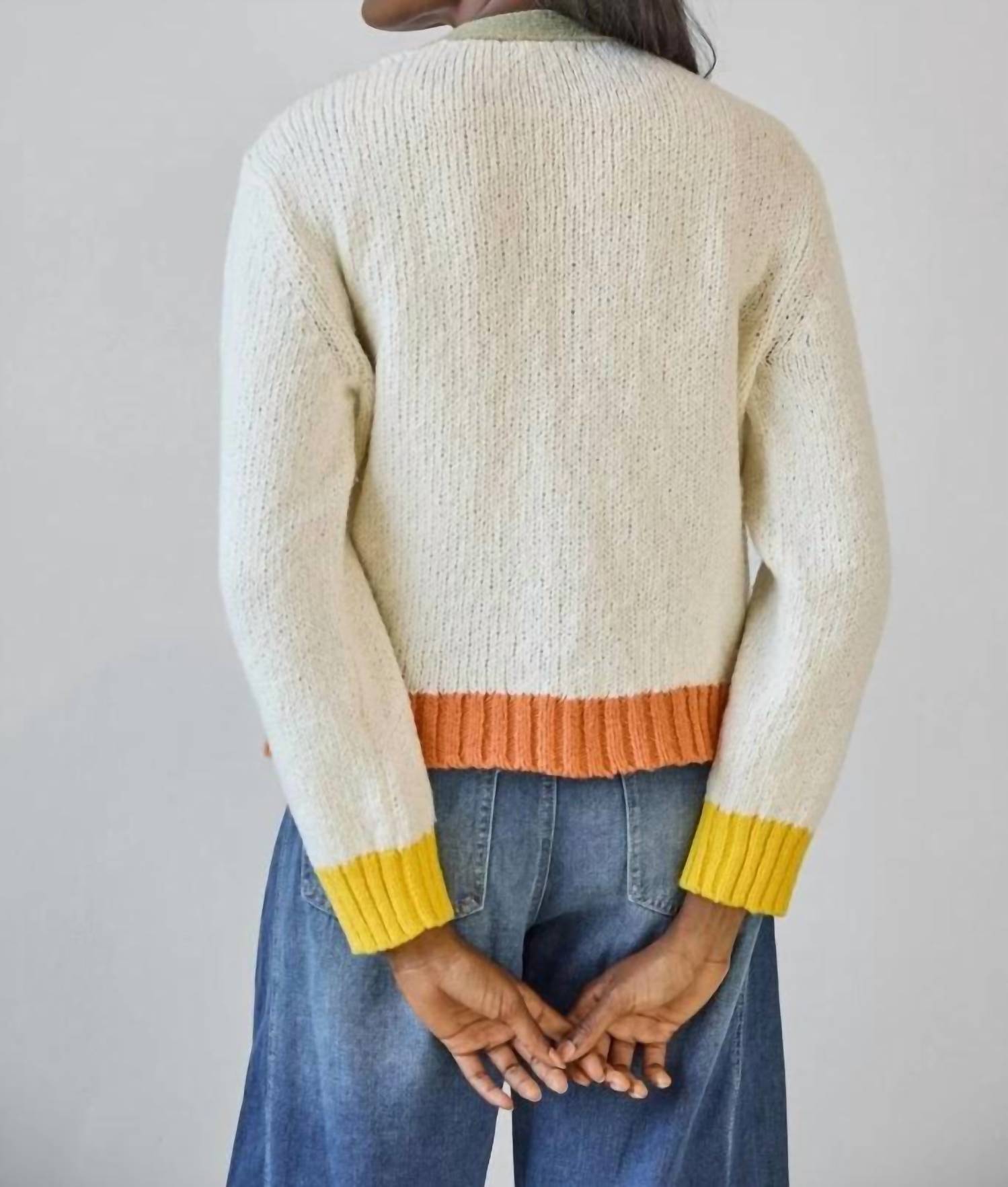 Lilla P - Contrast Trim Cardigan