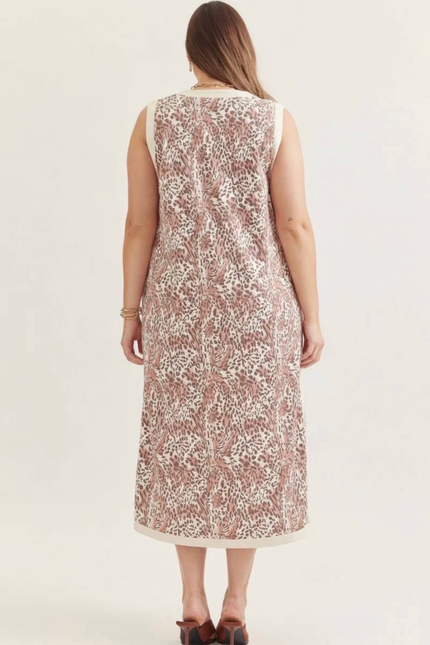 Entro - Jersey Knit Midi Dress