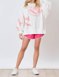 Peach Love - Touchdown Sweatshirt
