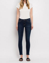 VERVET BY FLYING MONKEY Harper Ankle Skinny Jeans in bullish - women's jeans - detail view