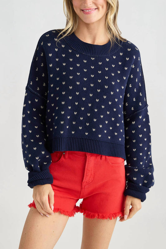 Free People - Pattern Easy Street Crop Sweater